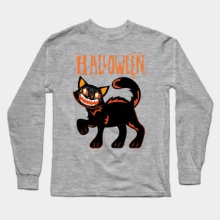 Happy Meowloween Long Sleeve T-Shirt